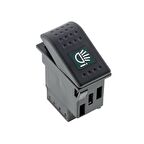 Universal Arka Çalışma Genel Hizmet Lamba Düğmesi Anahtarı 2 Pin Rocker Switch Buton - Ampullü 12V