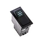 Universal Klima Düğmesi Anahtarı 2 Pin Rocker Switch - Ampullü 12V