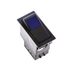 Universal Mavi Lensli Anahtar Düğme 3 Pin Rocker Switch - Ampullü 24V