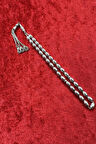 BÜYÜK BOY GÜMÜŞ TESBİH OYMALI 925 AYAR 5.8 x 10 MM KOLEKSİYONLUK HEDİYELİK TESBİH