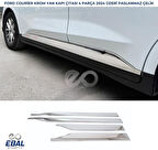 Ford Tourneo Courier Krom Yan Kapı Çıtası 4 Parça 2024 Üzeri Paslanmaz Çelik