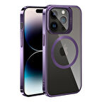 Apple iPhone 14 Pro Kılıf M-safe Şarj Özellikli Standlı  Klon Kapak