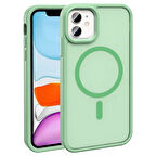 Apple Uyumlu iPhone 11 Kılıf M-safe Şarj Özellikli Mat Arka Yüzey  Sio Kapak