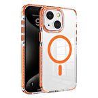 Apple iPhone 15 Kılıf M-safe Şarj Özellikli Airbagli Takılabilir Askı Aparatlı  Nana Kapak