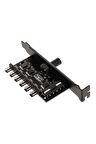 6 Port Fan Çoğaltıcı Hız Kontrol Kartı Molex Güç Giriş Soketi 12v