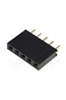 5 Pin Tek Sıra Dişi Header 180 Derece 1x5 Pin 2.54mm Soket Konnektör