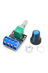 5v/16v 10a Mini Dc Motor Sürücü Hız Kontrol Devresi 0-100% Pot Kontrollü Pwm Açma Kapama Butonlu