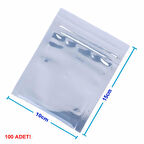 Kilitli Antistatik Poşet 10x15cm 100 Adet Şeffaf Su Toz Geçirmez Koruyucu Esd Metalize Torba Çanta 