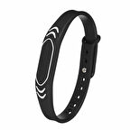 125Khz Rfid Manyetik Bileklik Siyah Su Geçirmez Silikon Proximity Göstergeç 125 Khz Kapı Geçiş 