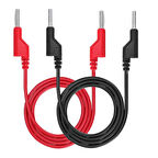 12A Banana Banana Kablo Çifti 1 Metre Yüksek Akım Probu Multimetre Güç Kaynağı Test Ölçme Kablosu