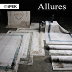 İpek Mekik Halı Allures Kahve Bej Çerçeve Desen Halı