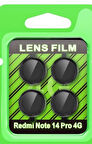 Xiaomi Redmi Note 14 Pro 4G Uyumlu Kamera Koruma Lens Koruyucu 