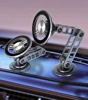 Katlanabilir Mıknatıslı Magnetic Metal Araç İçi Telefon Tutucu Fonksiyonel Yüksek Kalite