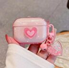 Airpods Pro Uyumlu Pembe Simli Kalpli Tasarım Kılıf 