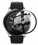 Amazfit GTR 47mm Akıllı Saat Uyumlu 5d Tam Kaplama Nano Ekran Koruyucu