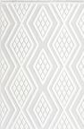 İpek Mekik Halı Almond Ekru Gri Zigzag Çizgili Kilim