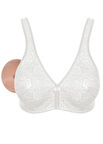 Alışveriş Meydanı Kadın Beyaz (Dantelli) Penye Pamuk Cepli Protez Sütyen
