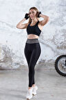 Dar Kesim Toparlayıcı Beli Lastikli Spor Tayt