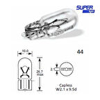 Super Light T10 Dipsiz Halojen Park Ampulü 12v 1 Adet