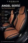 Hyundai Tucson 2010 ve Sonrası Uyumlu Angel Serisi Tay Tüyü Koltuk Kılıfı Taba Siyah