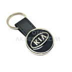 Kia Deri Luxury Metal Oto Anahtarlık Siyah