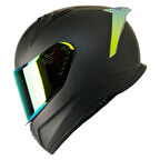 Motosiklet Kaskı Ece 22.R06 Sertifikalı Double Vizör Full Face Kask Mat Siyah