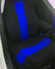 Siyah Mavi Penye Oto Koltuk Kılıfı