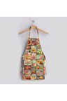 Junk Food Tasarımlı Mutfak Önlüğü