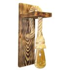 Hümatasarım Dekoratif Ahşap Halatlı Rustik Duvar Aplik