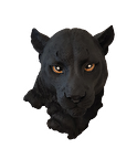 AROSE JAGUAR PUMA  DUVAR DEKORU    SİYAH RENK