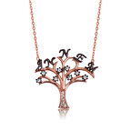 925 Ayar Gümüş Annem Yazılı Hayat Ağacı Kolye