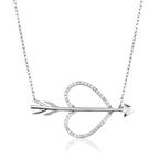 925 Ayar Gümüş Aşk Oku Kadın Gümüş Kolye