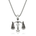 925 Ayar Gümüş Adalet Terazisi Kadın Gümüş Kolye