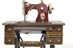 Dekoratif Metal Dikiş Makinesi Biblo Masaüstü Hediyelik