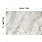 Beyaz Mermer Desenli Alüminyum Plastik Duvar Sticker