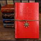 Pusula Kabartmalı Deri Hatıra Defteri