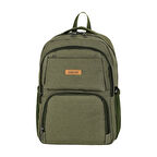KANVAS KUMAŞ GÜNLÜK, SEYAHAT VE OKUL SIRT ÇANTASI YEŞİL