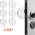 Şeffaf  Silikon Mobilya ve Kapı Durdurucu Darbe Pedi 6 lı