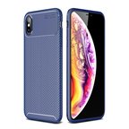 Apple Uyumlu İphone Xs Max Kılıf Auto Focus Karbon Kapak - Lacivert