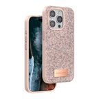 Onegif Apple Uyumlu İphone 15 Pro Max Bright Simli Kapak - Pembe