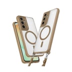 Samsung Uyumlu Galaxy S25 Kılıf Enka Magsafe Silikon Kılıf - Desert