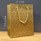 Küçük Boy Gold İpli Karton Çanta