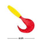 Silikon Kurt Yem - 60mm - Kırmızı/Sarı - Yumy (18065-456)