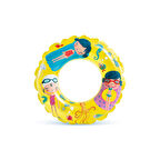 Çocuk Yüzme Simidi - Intex - Şeffaf Desenli - Sarı - 61cm (59242)