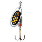 Alabalık Turna Döner Olta Kaşık - Mepps - Black Fury - Gümüş-Sarı No:2