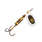 Alabalık Turna Döner Olta Kaşık - Black Fury - Sarı/Gümüş - No:2