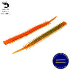 Silikon Kurt Yem - LRF Yem - 1g 70mm - Fishack Wormix - 10 Adet - Fluo Tiger - UV Silikon