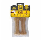 Delibon Deri Pres Kemik Köpek Ödülü Naturel 12 Cm (2'li)