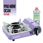 Tekli Çantalı Mini Portatif Ocak - Orcamp - Mor (CK-506)