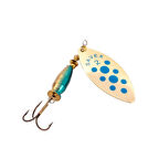 Turna Levrek Alabalık Döner Olta Kaşık - Alp Long - Altın/Mavi - No:2/20GR